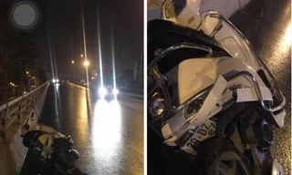 Hiện trường vụ tai nạn.