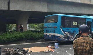 Hiện trường vụ tai nạn.