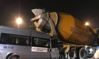 Hiện trường vụ tai nạn.