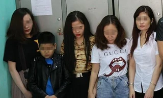 Nhóm đối tượng sử dụng ma túy bị bắt giữ. Ảnh:Công an Vĩnh Phúc.