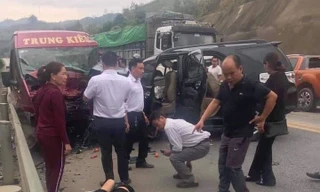 Hiện trường vụ tai nạn.