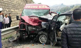 Hiện trường vụ tai nạn.