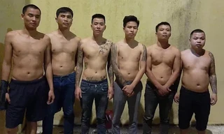 Nhóm đối tượng bị bắt giữ.