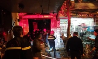 Hiện trường vụ cháy.