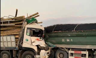 Hiện trường vụ tai nạn.