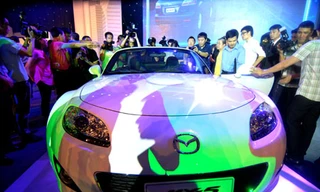 Chiếc xe Mazda trong lễ ra mắt