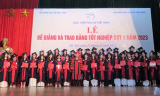 Học viện Phụ nữ Việt Nam tổ chức trao bằng tốt nghiệp đợt đầu tiên năm 2023 cho hơn 400 sinh viên