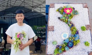 Khởi nghiệp về hoa Sen đá khi đang ngồi trên ghế nhà trường của nam sinh quê Vĩnh Phúc