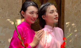 Cặp thí sinh Miss World Vietnam đẹp rạng ngời trong ngày đầu năm