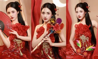 Hoa khôi Áo dài Việt Nam 2024 lưu giữ vẻ đẹp và giá trị văn hóa truyền thống hòa quyện hiện đại qua tà áo dài cách tân