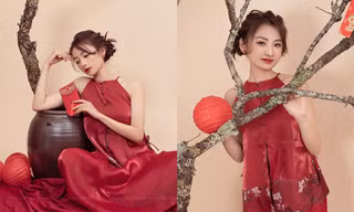 Cô sinh viên Quảng Ninh mang đặc trưng Tết Việt vào bộ ảnh chào Xuân Quý Mão