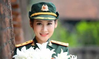 Nữ Trung úy đa tài thu hút sự chú ý bởi 'vẻ đẹp quân nhân'