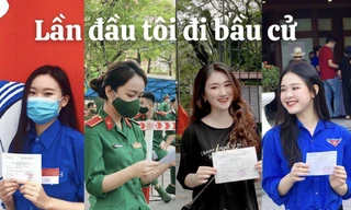 Sinh viên háo hức với vai trò cử tri: Lần đầu tôi đi bầu!