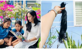 Cảm động trước tấm lòng nhân ái của cô giáo 9X người Lạng Sơn hiến tóc tặng bệnh nhân ung thư