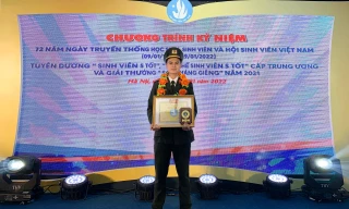 Bí thư Liên chi Đoàn Học viện An ninh tiên phong trong hoạt động Đoàn Hội 