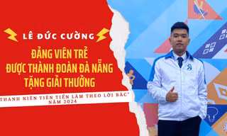 Đảng viên trẻ được Thành Đoàn Đà Nẵng tặng giải thưởng 'Thanh niên tiên tiến làm theo lời Bác' năm 2024