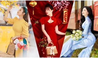 Tết cận kề, giới trẻ mọi miền xúng xính áo dài chụp hình chào Xuân