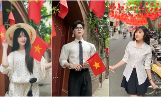 Thủ đô rợp cờ hoa mừng đại lễ thu hút sự hưởng ứng của đông đảo giới trẻ