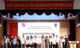 Trường THPT Chuyên KHXH&NV: Thầy và trò góp gần 100 triệu gửi sinh viên 'nhân văn' gặp khó khăn, thiệt hại do bão lũ