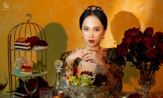 Hot girl xứ Nghệ quyến rũ trong concept 'Tiệc trà Châu Âu' ấn tượng