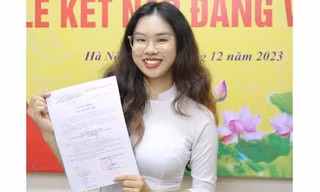 Nữ sinh USSH với hành trình phấn đấu được đứng trong hàng ngũ của Đảng Cộng Sản Việt Nam 