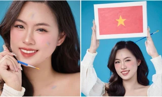 Hoa khôi Hồng Nhung: 'Khi tình yêu Tổ quốc được kể bằng gam màu hiện đại'