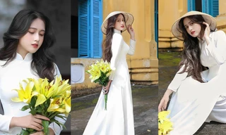 Nhan sắc gây thương nhớ của nữ sinh Bến Tre tinh khôi trong tà áo dài cuối thu 