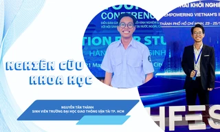 Nam sinh Trường Đại học Giao thông Vận tải TP. HCM đã công bố 43 bài báo khoa học và tham luận 