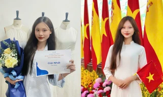 Sinh viên Thiết kế thời trang Nguyễn Thị Vân Anh với ước mơ thời trang bền vững, mang bản sắc Việt vươn tầm quốc tế