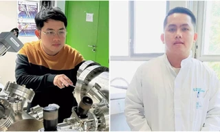 Chàng trai 26 tuổi từng phụ hồ lấy tiền đi học nhận hai bằng tiến sĩ ở Pháp và Bỉ