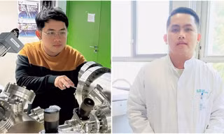 Chàng trai 26 tuổi từng phụ hồ lấy tiền đi học nhận hai bằng tiến sĩ ở Pháp và Bỉ