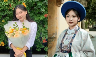 Nữ sinh Trường Đại học Thăng Long được đại diện hơn 1000 sinh viên phát biểu trong lễ tốt nghiệp 