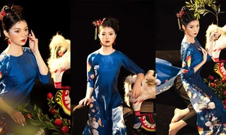 Nữ sinh 2K2 tôn vinh nét đẹp truyền thống trong bộ ảnh đón Tết Trung thu