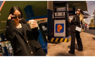 Tạo dáng ở cây xăng, nữ sinh Đại học Khánh Hoà gây ‘bão’ cộng đồng mạng