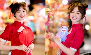 Cô nàng 20 tuổi như được trở về tuổi thơ nhờ bộ ảnh Tết Trung Thu rực rỡ
