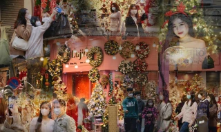 Muôn kiểu ‘check-in’ của giới trẻ trước thềm Giáng sinh