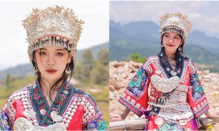 Thiếu nữ Hà Giang "đa di năng" diện trang phục dân tộc H’Mông khiến nhiều người mê mẩn