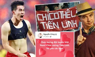 Dàn sao Việt vỡ òa trước 'bàn thắng vàng' của Tiến Linh