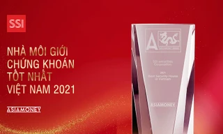 Giải thưởng 'Nhà môi giới chứng khoán tốt nhất Việt Nam 2021' gọi tên chứng khoán SSI