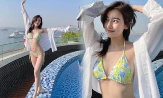 'Thiếu úy Hạ Lam' Cao Thái Hà chăm diện bikini khoe dáng nóng bỏng