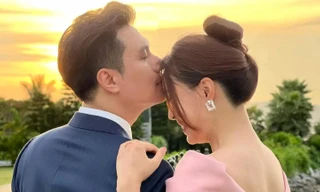 Hồng Diễm trở lại với phong cách dịu dàng, Việt Anh gọi 'vợ' ngọt xớt