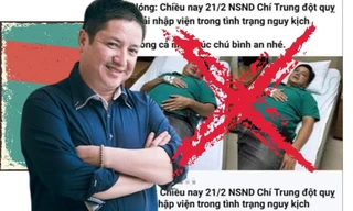 NSƯT Chí Trung bức xúc trước hình ảnh nhập viện vì đột quỵ 