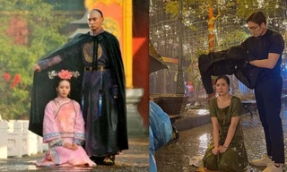 Huyền Lizzie-Đình Tú tái hiện cảnh kinh điển của 'Bộ bộ kinh tâm' dưới thời tiết 6 độ C