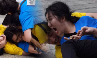 Thúy Ngân tả tơi xơ xác, một mình chiến với dàn sao nam tại Running Man