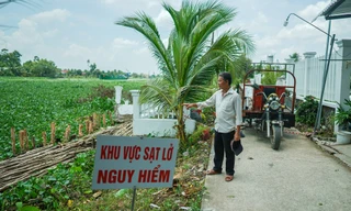 Long An tiếp tục công bố tình trạng sạt lở khẩn cấp