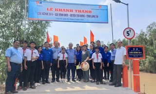 Tỉnh Đoàn Long An khánh thành cầu giao thông nông thôn