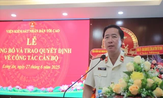 Công bố quyết định của Viện trưởng Viện Kiểm sát nhân dân Tối cao về công tác cán bộ