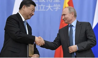 Chủ tịch Trung Quốc Tập Cận Bình và Tổng thống Nga Vladimir Putin. (Ảnh: Getty)