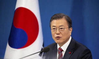 Tổng thống Hàn Quốc Moon Jae-in. (Ảnh: AP)