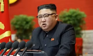 Ông Kim Jong Un khai mạc đại hội của đảng. (Ảnh: Reuters)